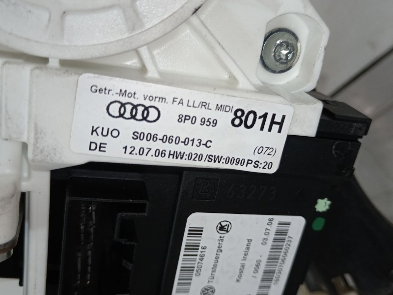 Recambio de elevalunas delantero derecho para audi a3 (8p1) 2.0 tdi 16v referencia OEM IAM 8P4837462C 8P0959801H 