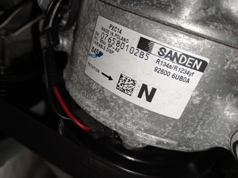 Recambio de compresor aire acondicionado para nissan qashqai iii (j12) 1.3 dig-t referencia OEM IAM 926006UB0A  