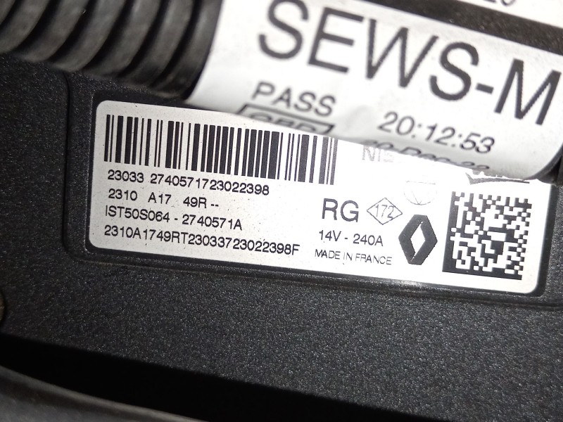 Recambio de alternador para nissan qashqai iii (j12) 1.3 dig-t referencia OEM IAM 2310A1749R  