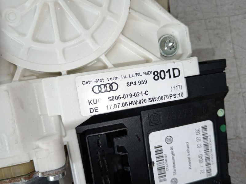 Recambio de elevalunas trasero izquierdo para audi a3 (8p1) 2.0 tdi 16v referencia OEM IAM 8P4839461B 8P4959801D 