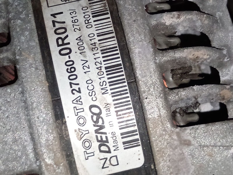 Recambio de alternador para toyota verso (_r2_) 2.2 d-cat (aur21_) referencia OEM IAM 270600R071 MS1042113410 