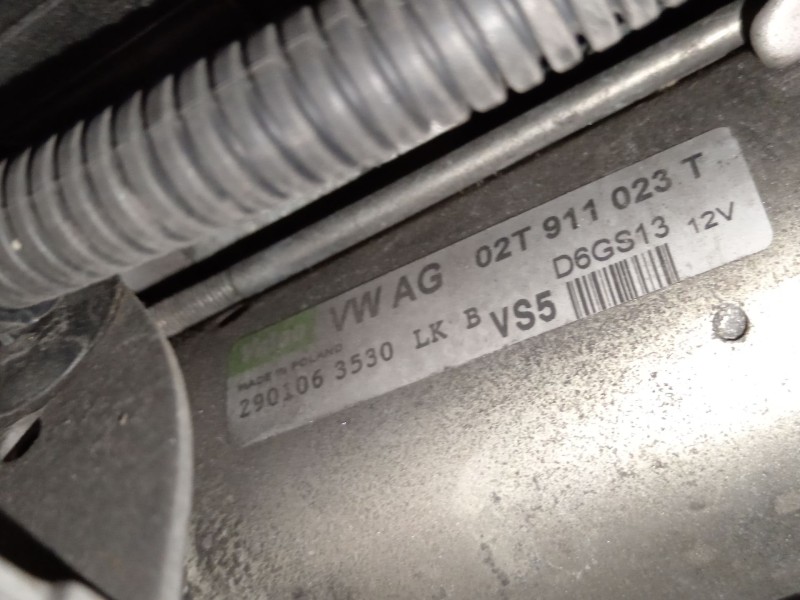 Recambio de motor arranque para seat leon (1p1) 1.6 referencia OEM IAM 02T911023T  