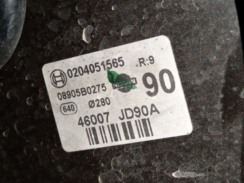 Recambio de servofreno para nissan qashqai i (j10, nj10) 2.0 dci referencia OEM IAM 46007JD90A 0204051565 08905B0275