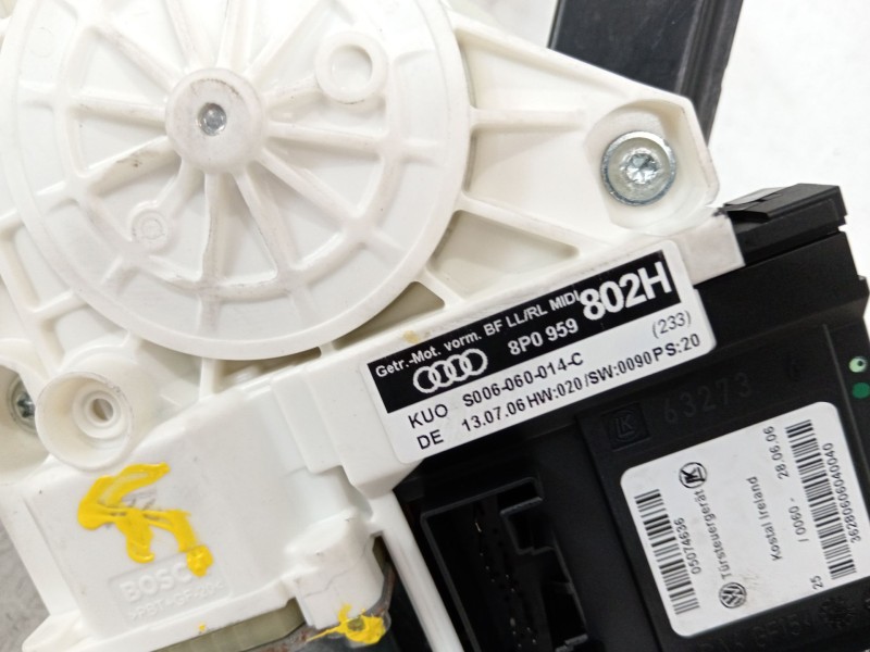 Recambio de elevalunas delantero izquierdo para audi a3 (8p1) 2.0 tdi 16v referencia OEM IAM 8P4837461C 8P0959802H 