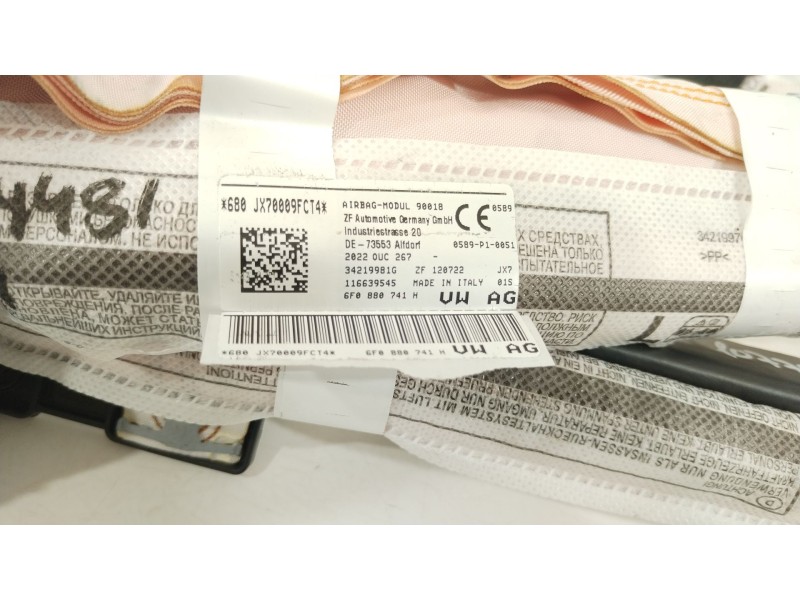 Recambio de airbag cortina delantero izquierdo para seat ibiza (kj1) fr referencia OEM IAM 6F0880741H  