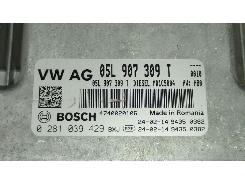 Recambio de centralita motor uce para audi q3 (f3b) 35 tdi referencia OEM IAM 05L907309T 0281039429 