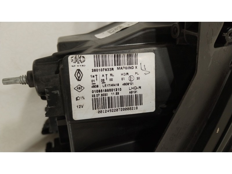 Recambio de faro derecho para renault clio v (b7_) 1.3 tce 130 (b7mf) referencia OEM IAM 280107933R  