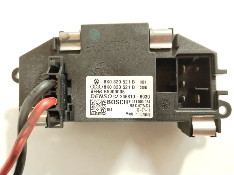 Recambio de ventilador calefaccion para audi a4 b8 (8k2) 2.0 tdi referencia OEM IAM 8K1820021C 8K0820521B 