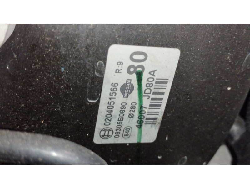 Recambio de servofreno para nissan qashqai i (j10, nj10) 2.0 dci referencia OEM IAM 46007JD80A 0204051566 06305B0890