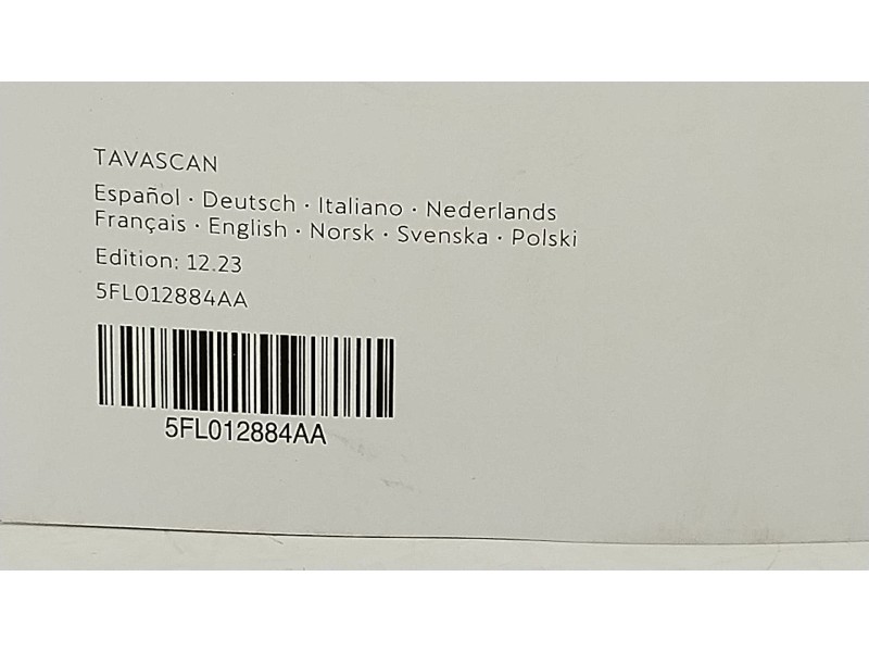Recambio de libro instrucciones para cupra tavascan tavascan referencia OEM IAM 5FL012884AA 00F00350 
