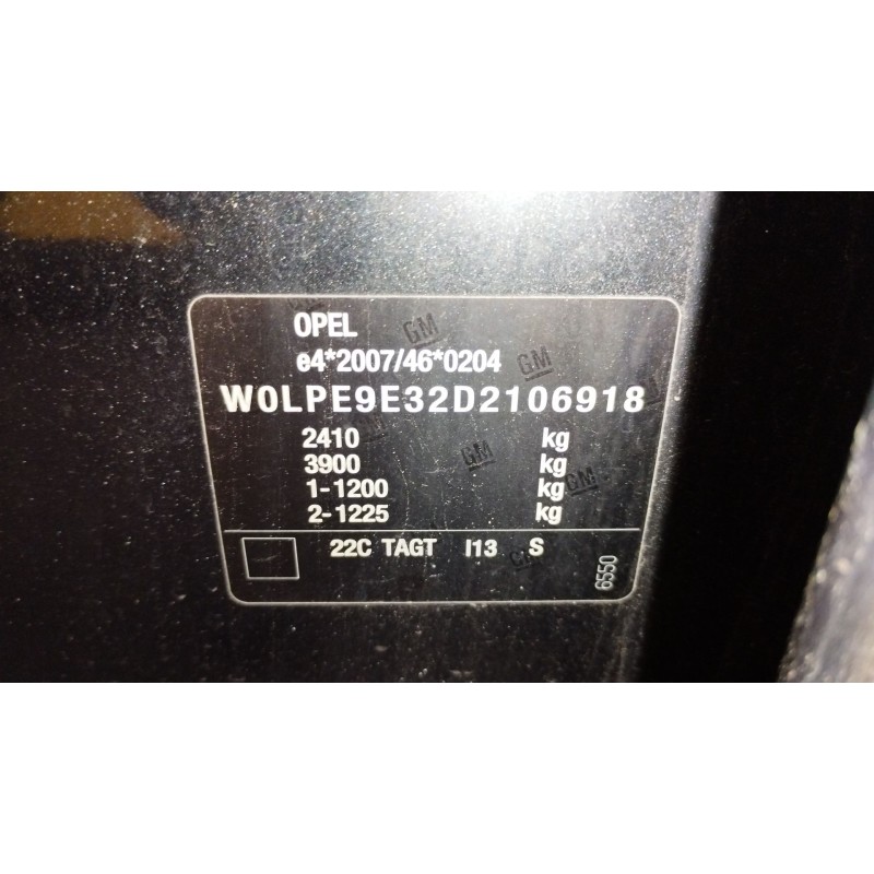 Recambio de motor completo para opel zafira tourer c (p12) 1.6 cdti (75) referencia OEM IAM B16DTH  