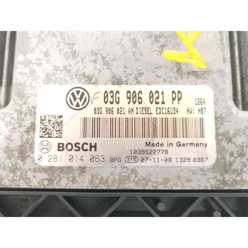 Recambio de centralita motor uce para volkswagen golf v (1k1) 1.4 16v referencia OEM IAM 03G906021PP 0281014063 