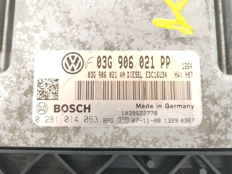 Recambio de centralita motor uce para volkswagen golf v (1k1) 1.4 16v referencia OEM IAM 03G906021PP 0281014063 