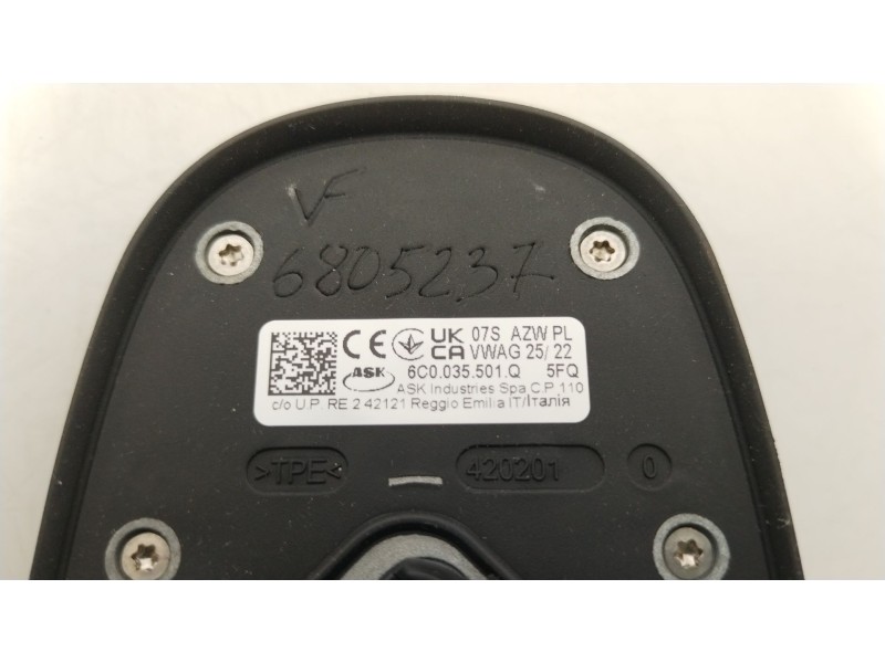 Recambio de base de antena para seat ibiza (kj1) fr referencia OEM IAM 6C0035501Q  