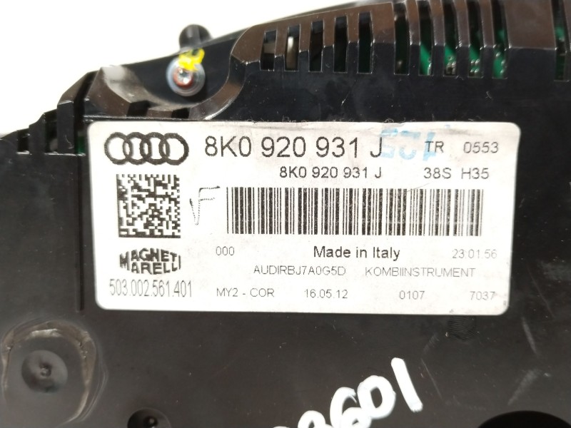 Recambio de cuadro instrumentos para audi a4 b8 (8k2) 2.0 tdi referencia OEM IAM 8K0920931J 503002561401 