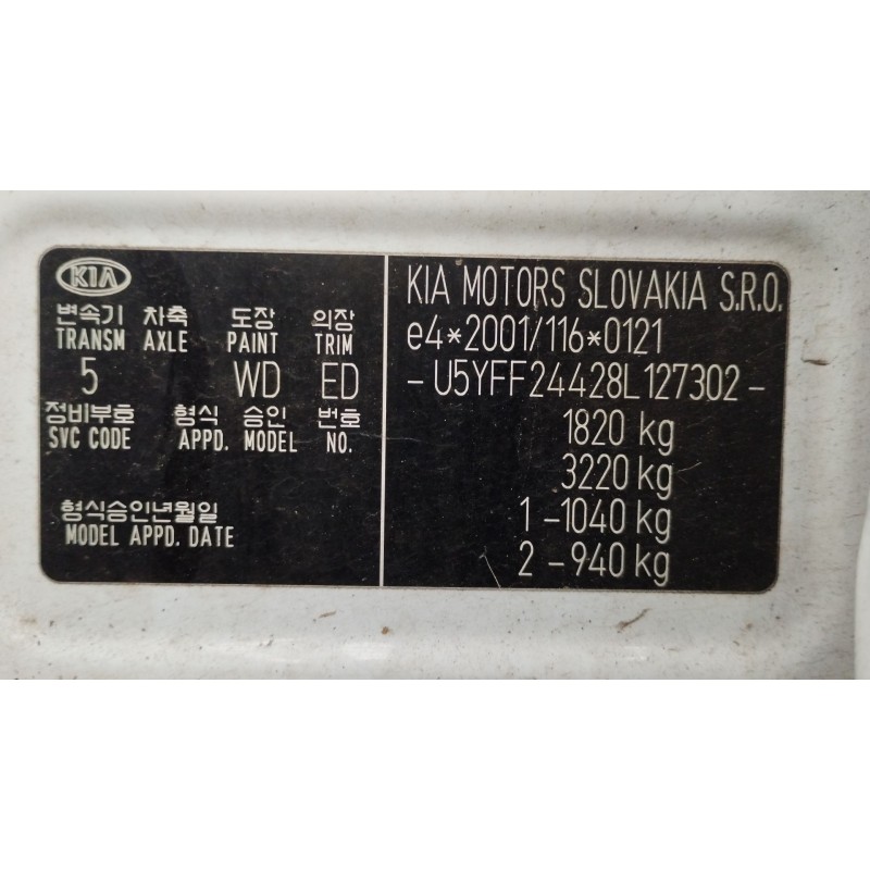 Recambio de motor completo para kia cee´d hatchback (ed) 1.6 crdi 115 referencia OEM IAM D4FB  
