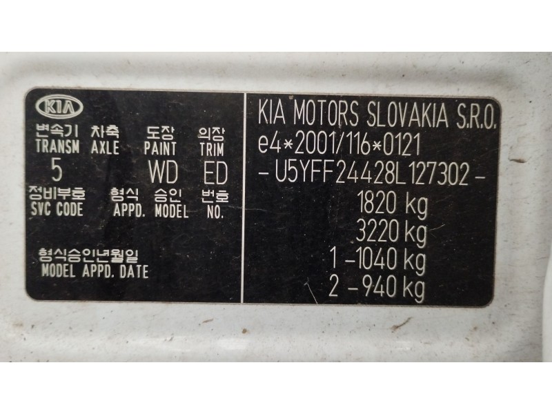 Recambio de motor completo para kia cee´d hatchback (ed) 1.6 crdi 115 referencia OEM IAM D4FB  
