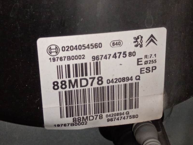 Recambio de servofreno para citroën c4 ii (nc_) 1.2 thp 110 referencia OEM IAM 9674747580  0204054560