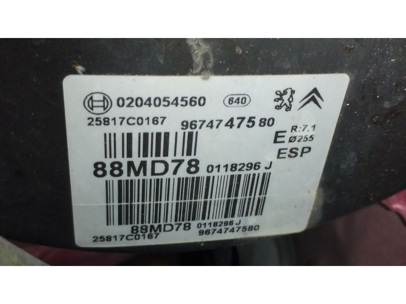 Recambio de servofreno para citroën c4 ii (nc_) 1.6 hdi 110 referencia OEM IAM 9674747580  0204054560