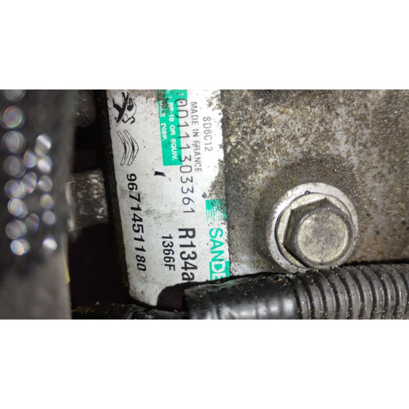 Recambio de compresor aire acondicionado para citroën ds5 2.0 hdi 165 referencia OEM IAM 9671451180  