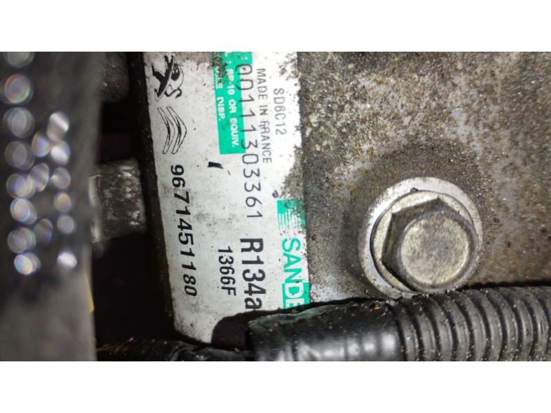 Recambio de compresor aire acondicionado para citroën ds5 2.0 hdi 165 referencia OEM IAM 9671451180  
