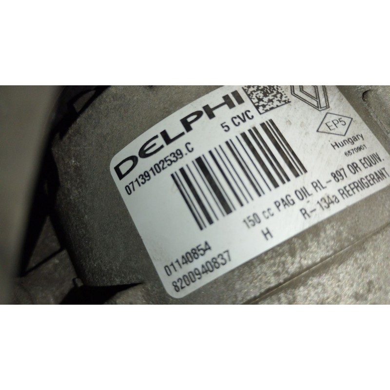 Recambio de compresor aire acondicionado para nissan qashqai i (j10, nj10) 1.5 dci referencia OEM IAM 8200940837  