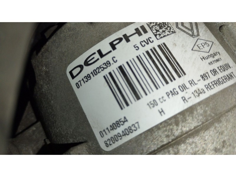 Recambio de compresor aire acondicionado para nissan qashqai i (j10, nj10) 1.5 dci referencia OEM IAM 8200940837  