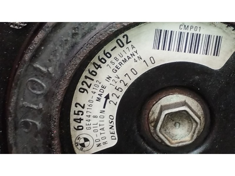 Recambio de compresor aire acondicionado para bmw 5 (f10) 530 d xdrive referencia OEM IAM 64529216466  4472604532