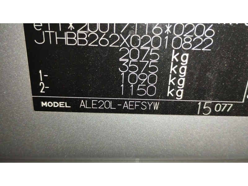 Recambio de motor completo para lexus is ii (_e2_) 220d (ale20) referencia OEM IAM 2AD  