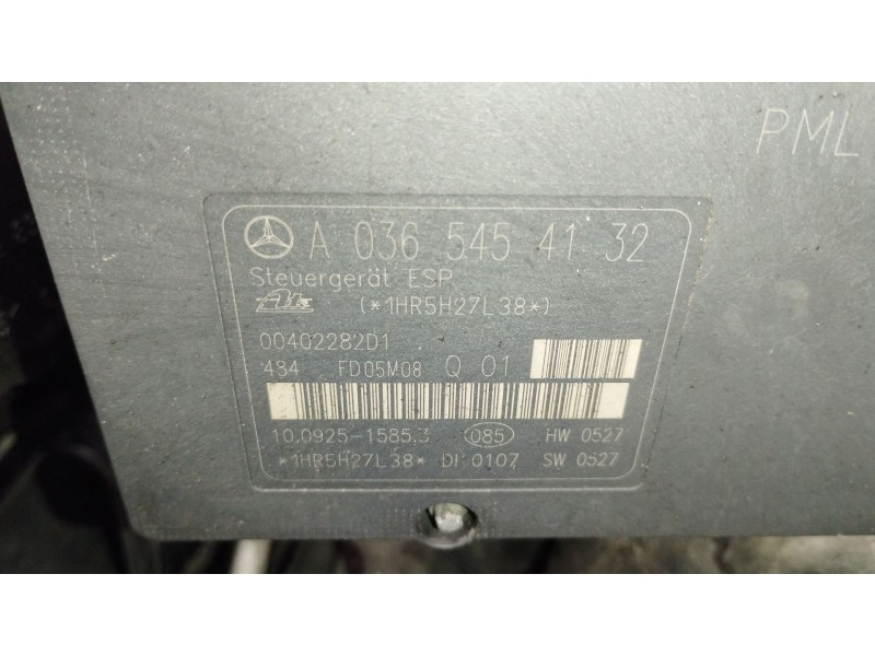 Recambio de abs para mercedes-benz clk (c209) clk 320 (209.365) referencia OEM IAM A0064310412 A0365454132 