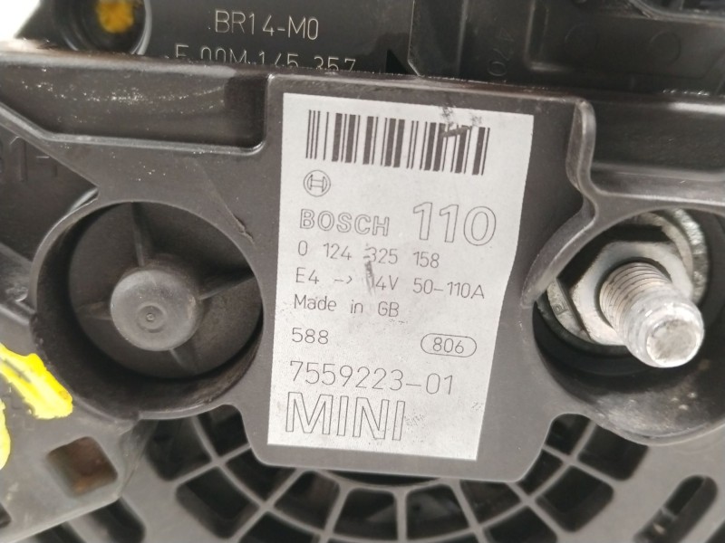 Recambio de alternador para mini mini (r50, r53) cooper referencia OEM IAM 7559223 755922301 0124325158