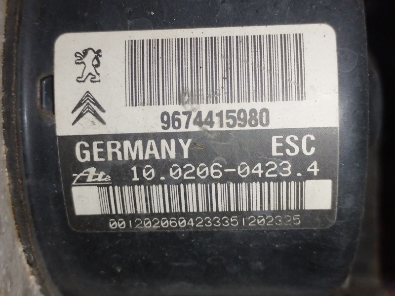Recambio de abs para citroën c3 picasso (sh_) 1.4 vti 95 referencia OEM IAM 9674415980  