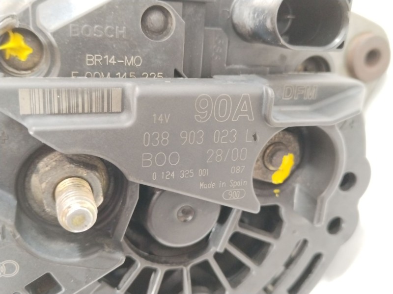 Recambio de alternador para volkswagen golf iv (1j1) 1.9 tdi referencia OEM IAM 038903023L 0124325001 