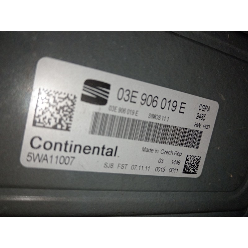 Recambio de centralita motor uce para seat ibiza iv (6j5, 6p1) 1.2 referencia OEM IAM 03E906019E 5WA11007 