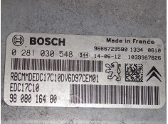 Recambio de centralita motor uce para citroën c4 cactus 1.6 hdi 90 referencia OEM IAM 9808016480 0281030548 EDC17C10 2