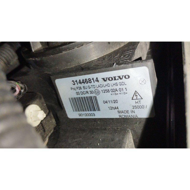 Recambio de faro izquierdo para volvo xc70 i cross country (295) d5 xc awd referencia OEM IAM 31446814 90100003 