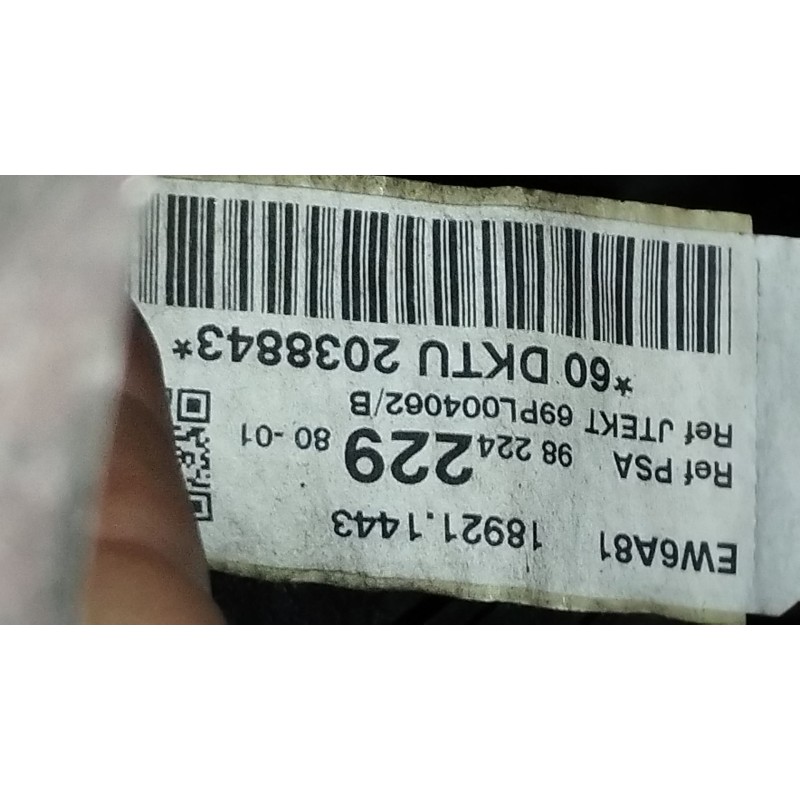 Recambio de cremallera direccion para peugeot 2008 i (cu_) 1.2 thp 110 / puretech 110 referencia OEM IAM 9822422980  