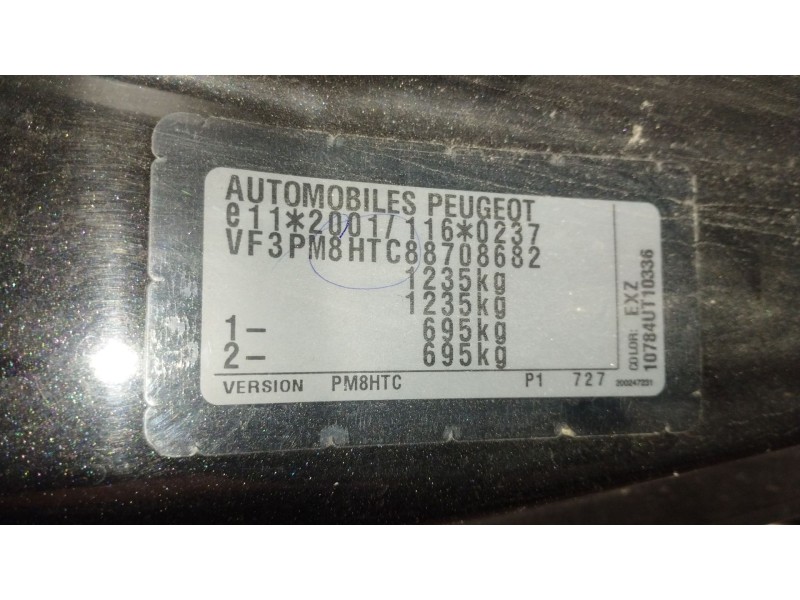 Recambio de motor completo para peugeot 107 (pm_, pn_) 1.4 hdi referencia OEM IAM F6JA 8HT 