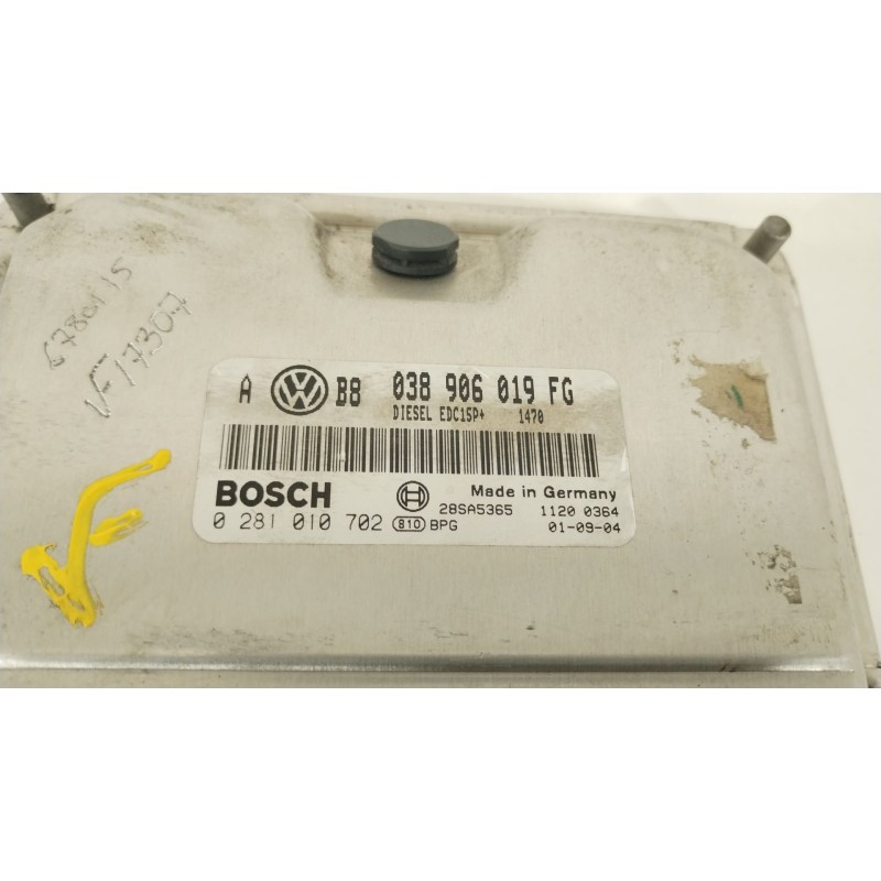 Recambio de centralita motor uce para volkswagen golf iv (1j1) 1.9 tdi referencia OEM IAM 038906019FG 0281010702 