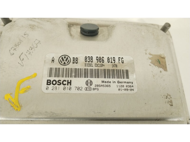 Recambio de centralita motor uce para volkswagen golf iv (1j1) 1.9 tdi referencia OEM IAM 038906019FG 0281010702 
