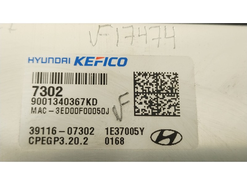 Recambio de centralita motor uce para hyundai i10 iii (ac3, ai3) 1.0 mpi referencia OEM IAM 3911607302  