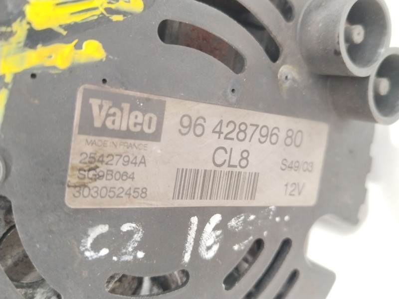 Recambio de alternador para citroën c2 (jm_) 1.6 referencia OEM IAM 9642879680 SG9B064 