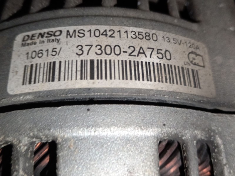 Recambio de alternador para hyundai i30 (gd) 1.4 crdi referencia OEM IAM 373002A750 MS1042113580 