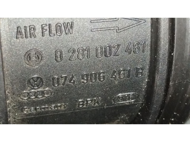 Recambio de caudalimetro para volkswagen passat b6 (3c2) 2.0 tdi referencia OEM IAM 074906461B 0281002461 