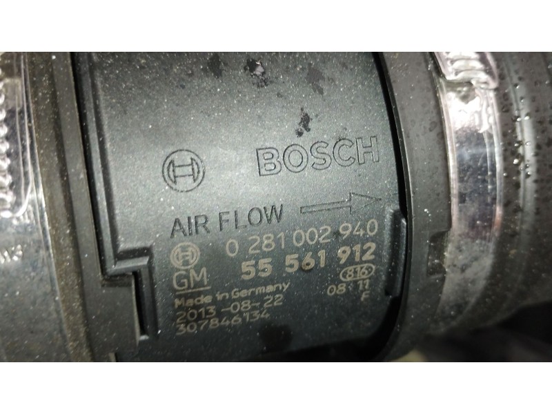 Recambio de caudalimetro para opel astra j sedán 1.7 cdti (69) referencia OEM IAM 55561912 0281002940 307846134