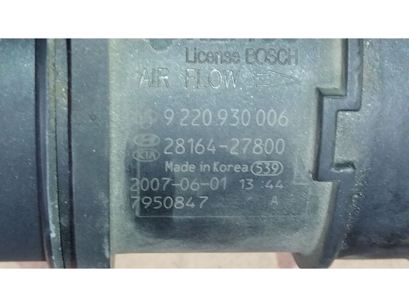 Recambio de caudalimetro para hyundai santa fé ii (cm) 2.2 crdi referencia OEM IAM 9220930006 2816427800 7950847