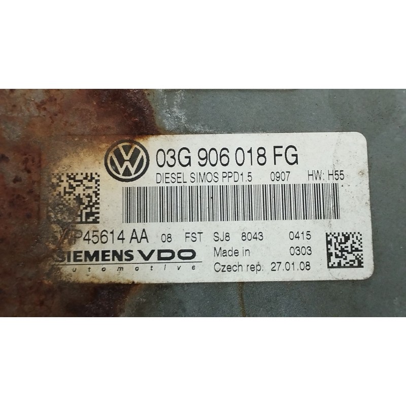 Recambio de centralita motor uce para volkswagen passat b6 (3c2) 2.0 tdi referencia OEM IAM 03G906018FG 5WP45614AA 