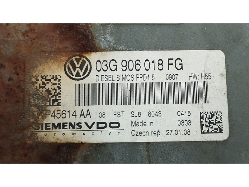 Recambio de centralita motor uce para volkswagen passat b6 (3c2) 2.0 tdi referencia OEM IAM 03G906018FG 5WP45614AA 