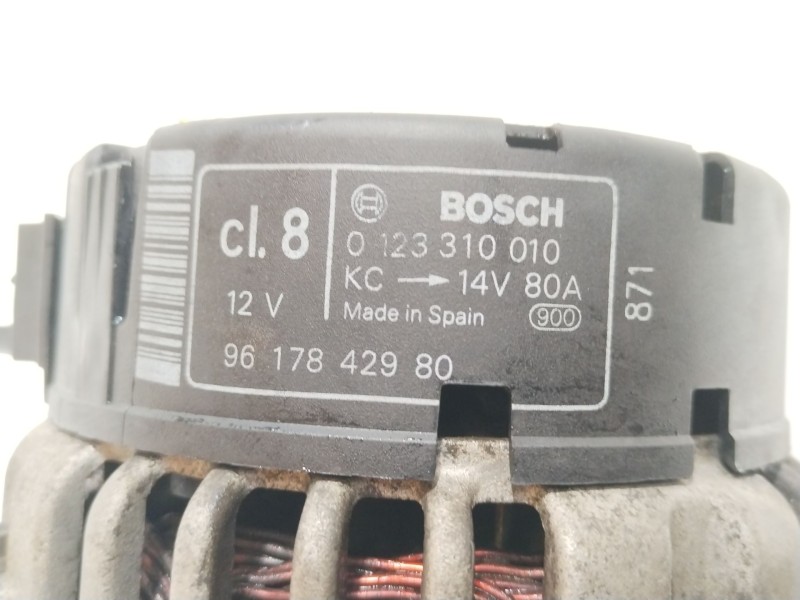 Recambio de alternador para citroën xsara (n1) 1.9 td referencia OEM IAM 9617842980 0123310010 