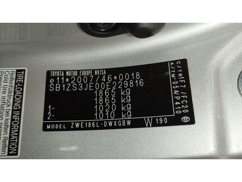Recambio de motor completo para toyota auris (_e18_) 1.8 hybrid (zwe186_) referencia OEM IAM 2ZR  